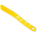 Carlisle 9" Detail Brush - Polyester Bristles, Yellow (42022EC04) thumbnail 4