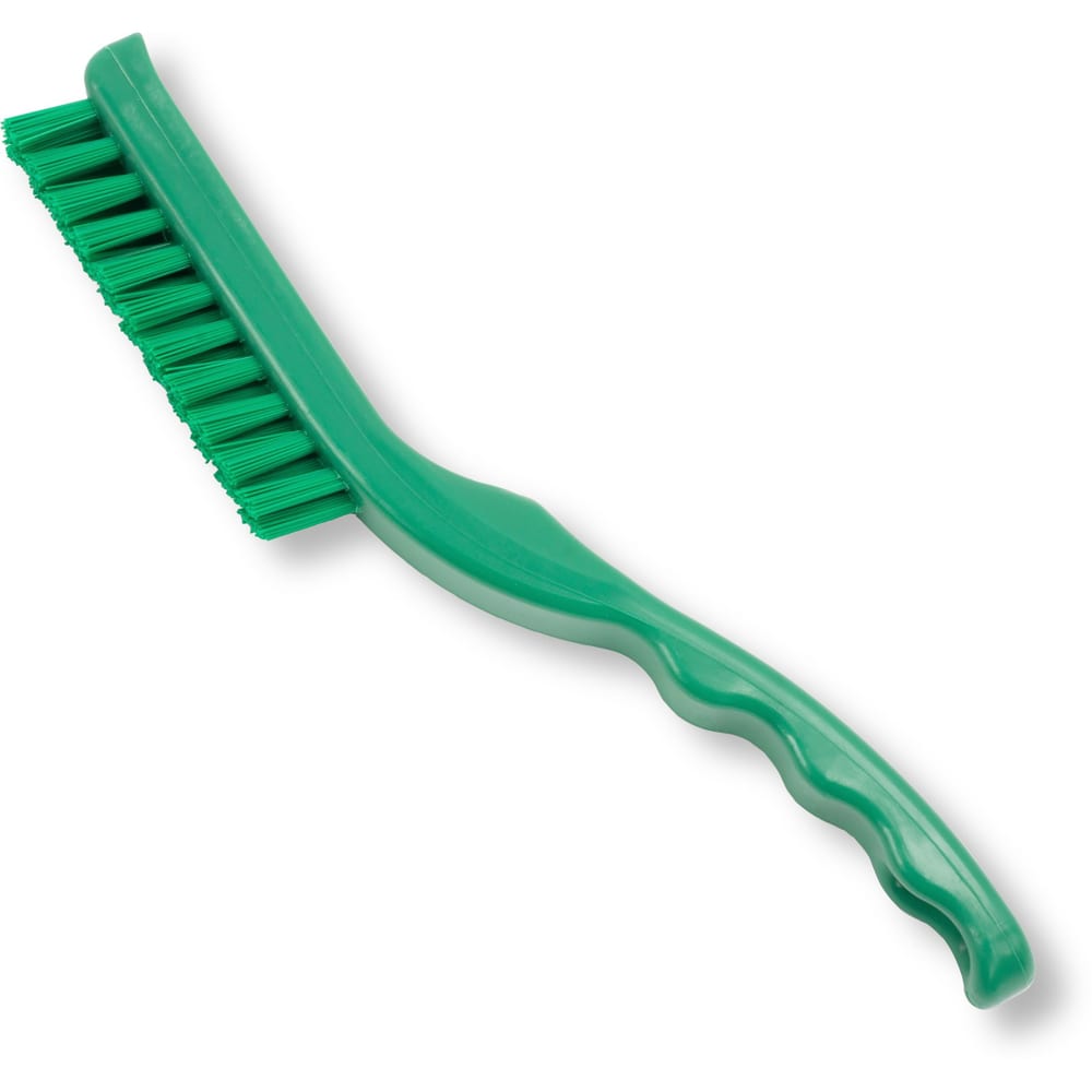 Carlisle 9" Detail Brush - Polyester Bristles, Green (42022EC09)