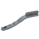 Carlisle 9" Detail Brush - Polyester Bristles, Gray (42022EC23) thumbnail 2