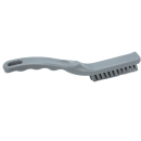 Carlisle 9" Detail Brush - Polyester Bristles, Gray (42022EC23) thumbnail 3