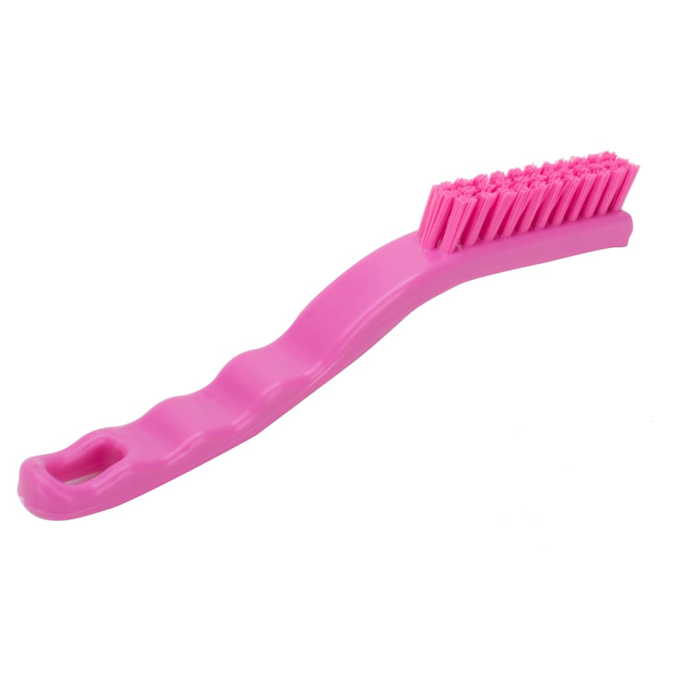 Carlisle 9" Detail Brush - Polyester Bristles, Pink (42022EC26)