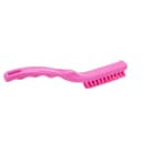 Carlisle 9" Detail Brush - Polyester Bristles, Pink (42022EC26) thumbnail 2