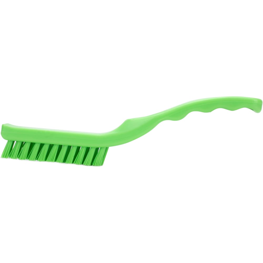 Carlisle 9" Detail Brush - Polyester Bristles, Lime (42022EC75)