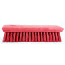 Carlisle 8" Comfort Grip Hand Scrub - Polyester Bristles, Red (42024EC05) thumbnail 2