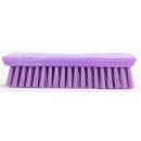 Carlisle 8" Comfort Grip Hand Scrub - Polyester Bristles, Purple (42024EC68) thumbnail 2
