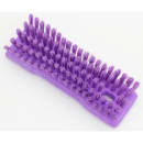 Carlisle 8" Comfort Grip Hand Scrub - Polyester Bristles, Purple (42024EC68) thumbnail 3