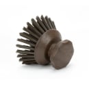 Carlisle 5" Round Scrub Brush - Polyester Bristles, Brown (42395EC01) thumbnail 3