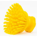Carlisle 5" Round Scrub Brush - Polyester Bristles, Yellow (42395EC04) thumbnail 2