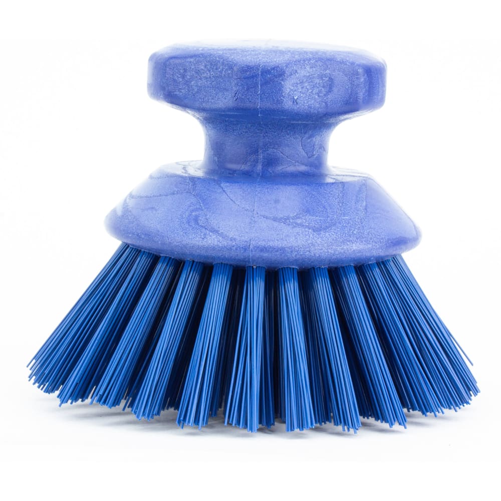 Carlisle 5" Round Scrub Brush - Polyester Bristles, Blue (42395EC14)