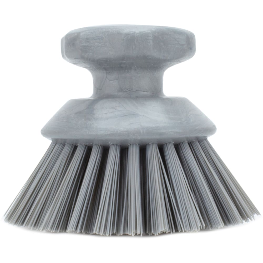Carlisle 5" Round Scrub Brush - Polyester Bristles, Gray (42395EC23)