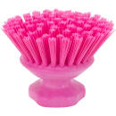 Carlisle 5" Round Scrub Brush - Polyester Bristles, Pink (42395EC26) thumbnail 2