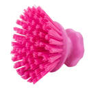 Carlisle 5" Round Scrub Brush - Polyester Bristles, Pink (42395EC26) thumbnail 4