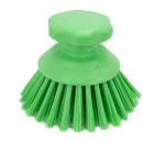 Carlisle 5" Round Scrub Brush - Polyester Bristles, Lime (42395EC75) thumbnail 3