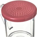 Carlisle 8 oz Shaker/Dredge with Medium Ground Lid - Polyethylene, Rose (4250S55) thumbnail 6