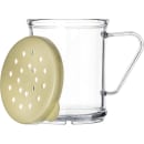 Carlisle 8 oz Cheese Shaker w/ Handle - Polyethylene, Yellow (4260S04) thumbnail 4