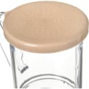 Carlisle 8 oz Shaker/Dredge with Salt & Pepper Lid - Polyethylene, Beige (4270S06) thumbnail 3