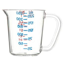 Carlisle 8 oz Oval Measuring Cup w/ Pour Spout & C-Handle, Polycarbonate, Clear (4314107) thumbnail 2