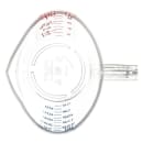 Carlisle 8 oz Oval Measuring Cup w/ Pour Spout & C-Handle, Polycarbonate, Clear (4314107) thumbnail 3
