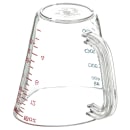 Carlisle 16 oz Oval Measuring Cup w/ Pour Spout & C-Handle, Polycarbonate, Clear (4314207) thumbnail 4