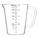 Carlisle 32 oz Oval Measuring Cup w/ Pour Spout & C-Handle, Polycarbonate, Clear (4314307) thumbnail 2