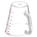 Carlisle 32 oz Oval Measuring Cup w/ Pour Spout & C-Handle, Polycarbonate, Clear (4314307) thumbnail 4