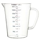 Carlisle 64 oz Oval Measuring Cup w/ Pour Spout & C-Handle, Polycarbonate, Clear (4314407) thumbnail 2