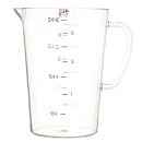 Carlisle 128 oz Oval Measuring Cup w/ Pour Spout & C-Handle, Polycarbonate, Clear (4314507) thumbnail 2