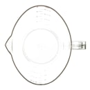 Carlisle 128 oz Oval Measuring Cup w/ Pour Spout & C-Handle, Polycarbonate, Clear (4314507) thumbnail 3