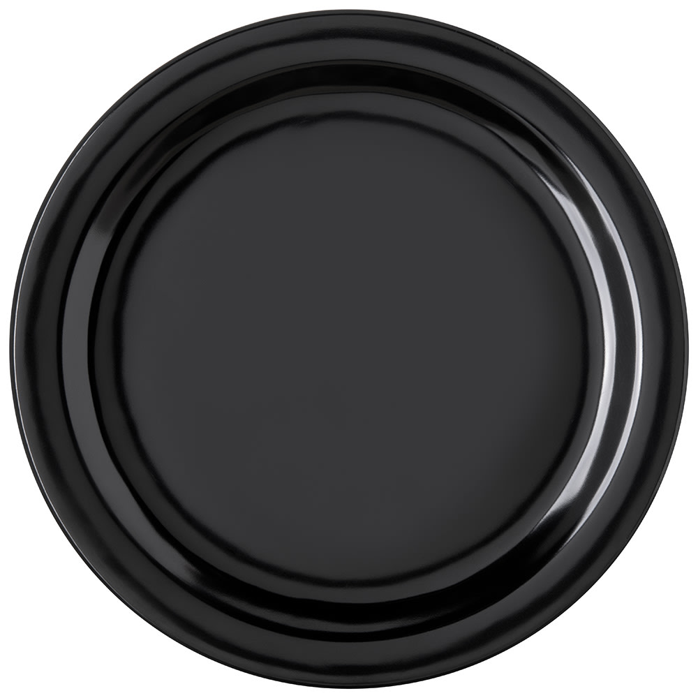 Carlisle 10 1/4" Round Melamine Dinner Plate, Black (4350003)