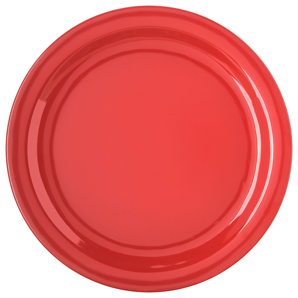 Carlisle 10 1/4" Round Melamine Dinner Plate, Red (4350005)