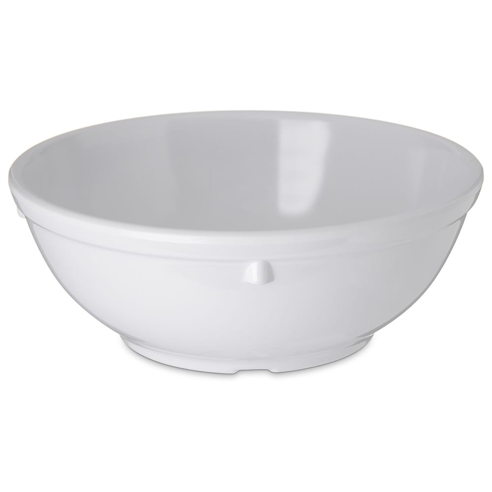Carlisle 16 oz Round Melamine Nappie Bowl, White (4352002)