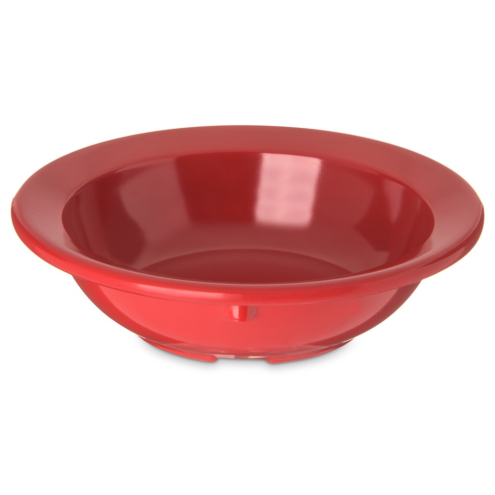 Carlisle 3 1/2 oz Round Melamine Fruit Bowl, Red (4353205)