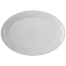 Carlisle 12"  x 8-1/2" Oval Dallas Ware Platter - Melamine, White (4356002) thumbnail 2