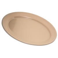Carlisle 12"  x 8-1/2" Oval Dallas Ware Platter - Melamine, White (4356002) thumbnail 6