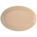 Carlisle 12" x 8-1/2" Oval Dallas Ware Platter - Melamine, Tan (4356025) thumbnail 2