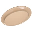 Carlisle 12" x 8-1/2" Oval Dallas Ware Platter - Melamine, Tan (4356025) thumbnail 4