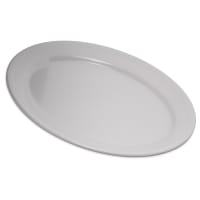 Carlisle 12" x 8-1/2" Oval Dallas Ware Platter - Melamine, Tan (4356025) thumbnail 6