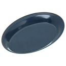 Carlisle 12"  x 8 1/2" Oval Dallas Ware Platter - Melamine, Cafe Blue (4356035) thumbnail 4