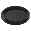 Carlisle 9 1/4" x 6 1/4" Oval Dallas Ware Platter - Melamine, Black (4356303) thumbnail 2
