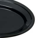 Carlisle 9 1/4" x 6 1/4" Oval Dallas Ware Platter - Melamine, Black (4356303) thumbnail 3