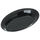 Carlisle 9 1/4" x 6 1/4" Oval Dallas Ware Platter - Melamine, Black (4356303) thumbnail 4