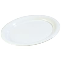 Carlisle 9 1/4" x 6 1/4" Oval Dallas Ware Platter - Melamine, Black (4356303) thumbnail 6