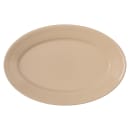 Carlisle 9 1/4" x 6 1/4" Oval Dallas Ware Platter - Melamine, Tan (4356325) thumbnail 2
