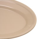 Carlisle 9 1/4" x 6 1/4" Oval Dallas Ware Platter - Melamine, Tan (4356325) thumbnail 3