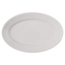 Carlisle 9 1/4" x 6 1/4" Oval Dallas Ware Platter - Melamine, Bone White (4356342) thumbnail 2