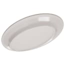 Carlisle 9 1/4" x 6 1/4" Oval Dallas Ware Platter - Melamine, Bone White (4356342) thumbnail 4