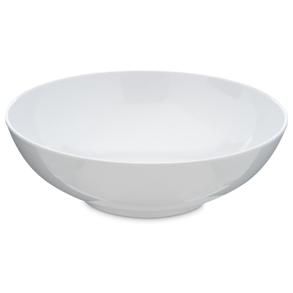 Carlisle 40 oz Round Melamine Serving Bowl, White (4381302)