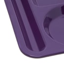 Carlisle Melamine Rectangular Tray w/ (6) Compartments, 14" x 10", Purple (4398087) thumbnail 4