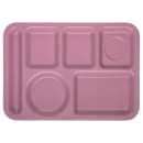 Carlisle Melamine Rectangular Tray w/ (6) Compartments, 14" x 10", Rose Granite (4398193) thumbnail 2