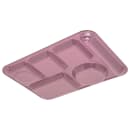 Carlisle Melamine Rectangular Tray w/ (6) Compartments, 14" x 10", Rose Granite (4398193) thumbnail 3